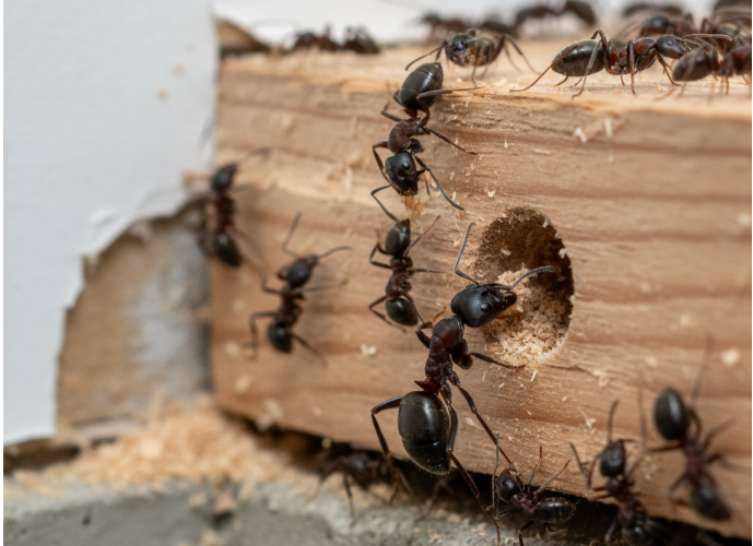 Fourmis charpentières : comment les repérer et protéger votre charpente ?