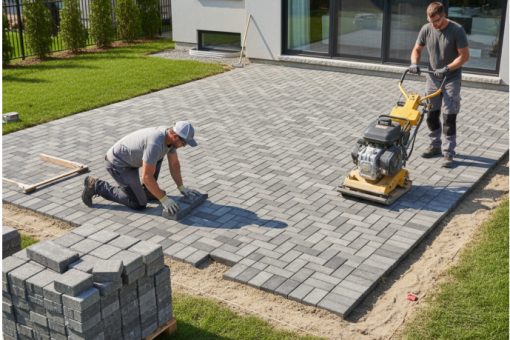 Pavé uni : élégance et durabilité pour votre extérieur