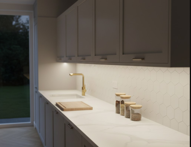 Éclairage sous meubles hauts : pratique et esthétique