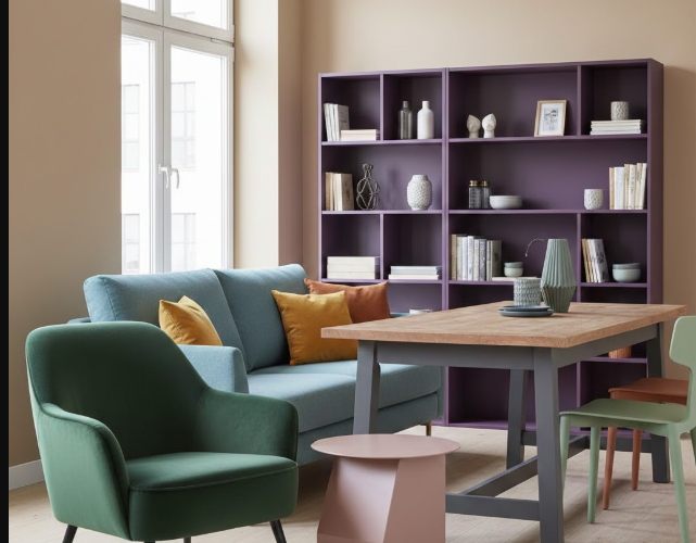 Du noir mat au vert amande : les couleurs tendance pour vos meubles