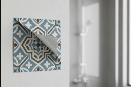 La solution pour masquer un carrelage démodé en un week-end