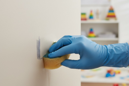 Comment nettoyer facilement les taches sur un mur en peinture acrylique ?