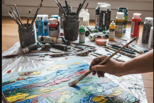 Peut-on tout peindre avec de la peinture acrylique ?