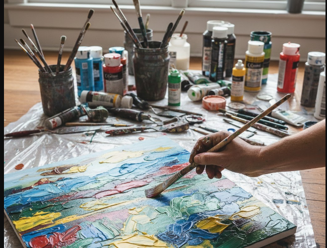 Peut-on tout peindre avec de la peinture acrylique ?