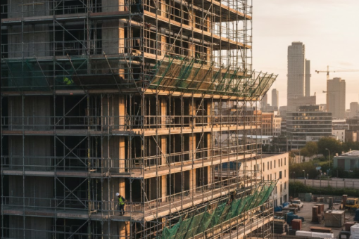 Échafaudage multidirectionnel pour façades complexes