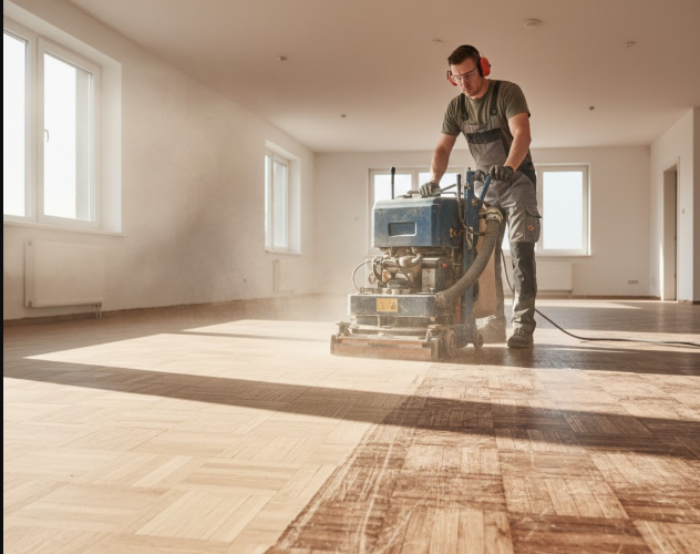 Ponceuse à parquet trio à disques : la finition parfaite