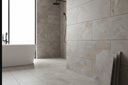 Carrelage aspect pierre et travertin : la tendance nature