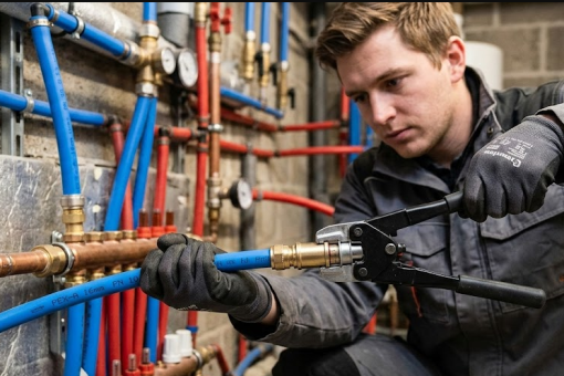 Les raccords à glissement pour tuyauterie PER : l&rsquo;outillage nécessaire