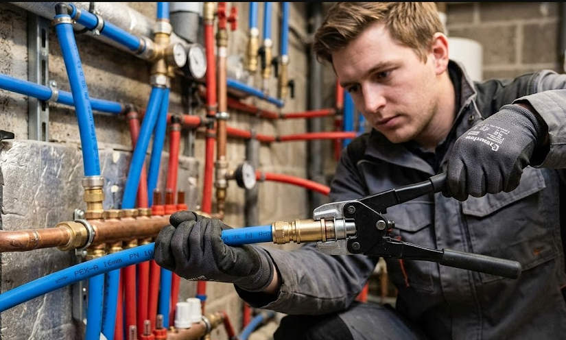 Les raccords à glissement pour tuyauterie PER : l&rsquo;outillage nécessaire