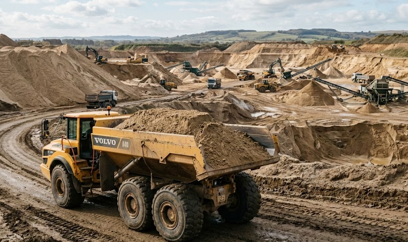 Transport de sable : camion-benne, semi-remorque ou barge ?