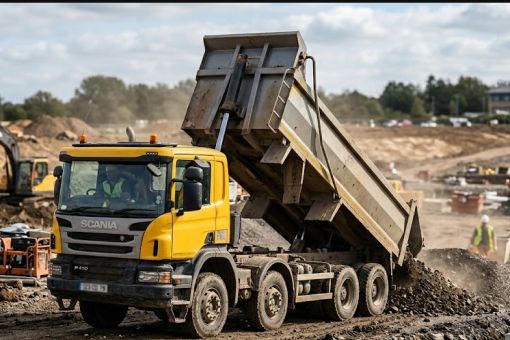 Camion benne 3.5t vs poids lourd 8×4 pour piscine
