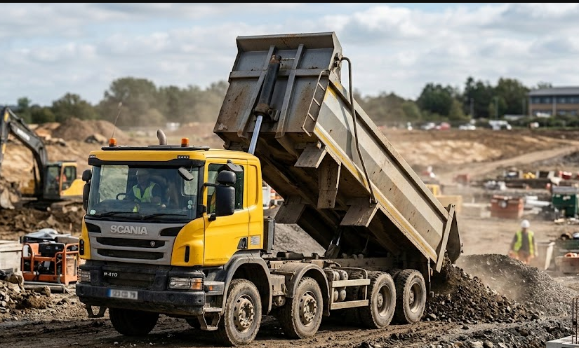 Camion benne 3.5t vs poids lourd 8×4 pour piscine