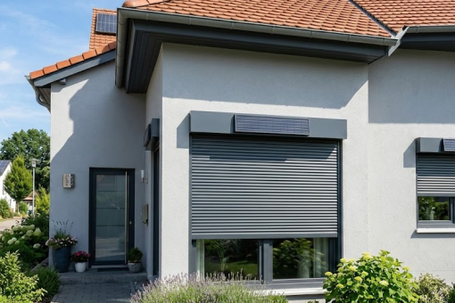 Volets solaires : pas de goulottes pour gâcher l&rsquo;esthétique façade