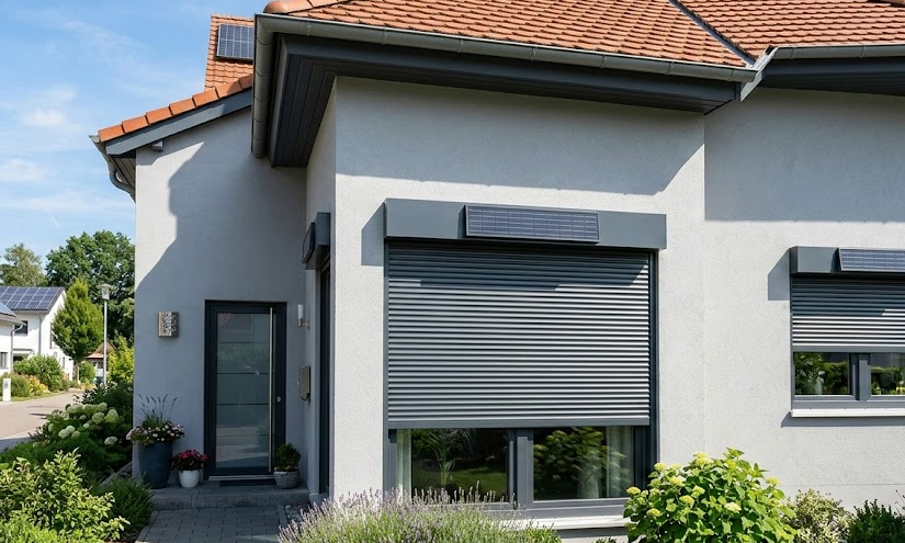 Volets solaires : pas de goulottes pour gâcher l&rsquo;esthétique façade