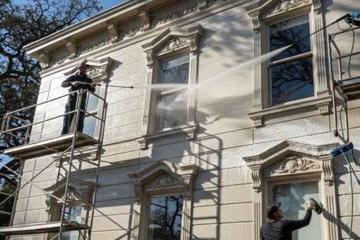 Lavage de maison : techniques pour nettoyer les façades sans les endommager