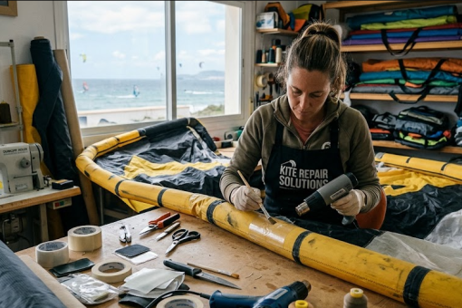 Coutures et nervures : les secrets de fabrication des ailes de kitesurf et windsurf