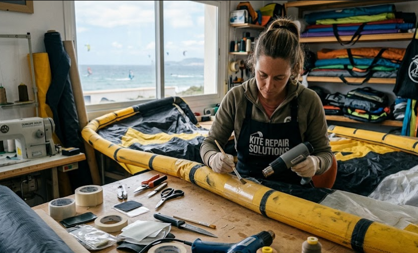 Coutures et nervures : les secrets de fabrication des ailes de kitesurf et windsurf