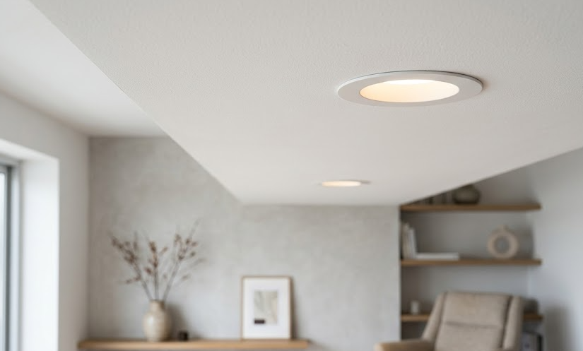 Le spot encastrable extra-plat, la solution pour les faux plafonds bas