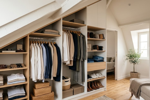 Dressing sous pente : comment choisir entre le sur-mesure et le kit