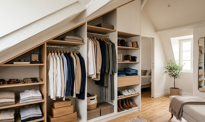 Dressing sous pente : comment choisir entre le sur-mesure et le kit
