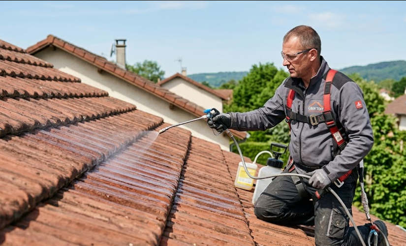 L&rsquo;hydrofuge de toiture : le secret pour prolonger la durée de vie des tuiles