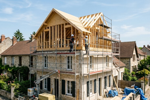 Surélévation de maison : comment harmoniser la nouvelle façade à l&rsquo;ancienne
