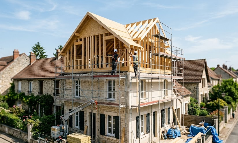 Surélévation de maison : comment harmoniser la nouvelle façade à l&rsquo;ancienne