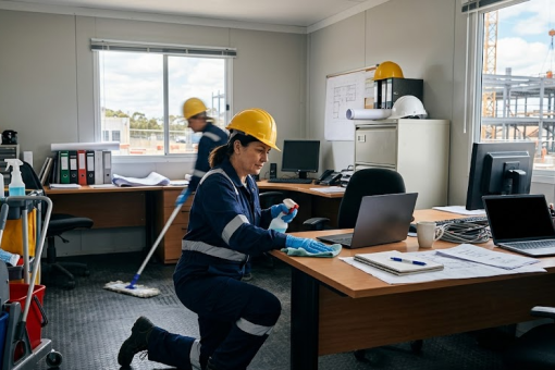 Nettoyage de bureau de chantier et normes sanitaires : ce que dit la loi