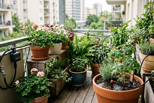 L&rsquo;arrosage automatique pour balcon et terrasse: c&rsquo;est possible