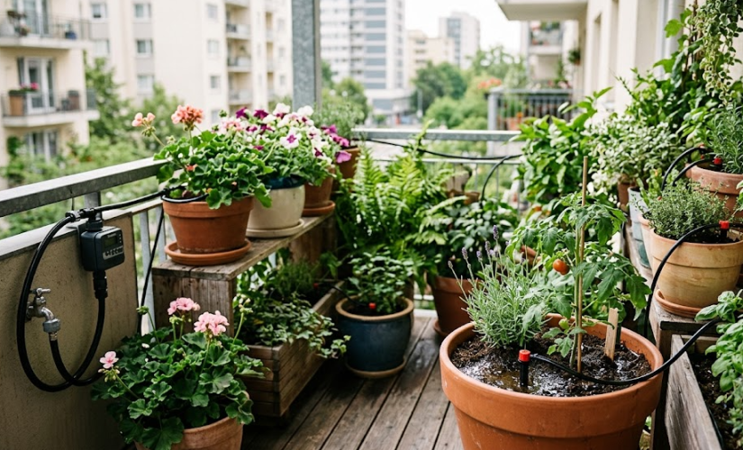 L&rsquo;arrosage automatique pour balcon et terrasse: c&rsquo;est possible