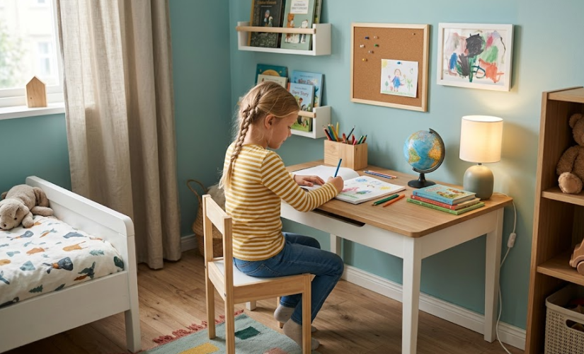 À quel âge installer un bureau dans la chambre de son enfant ?