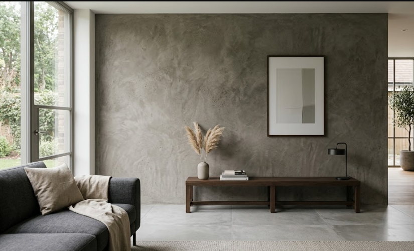 Préparer et appliquer une peinture à effet béton ciré sur vos murs