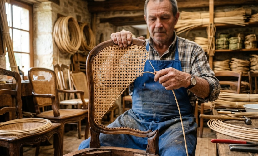Rempailler et redonner vie à une chaise de campagne