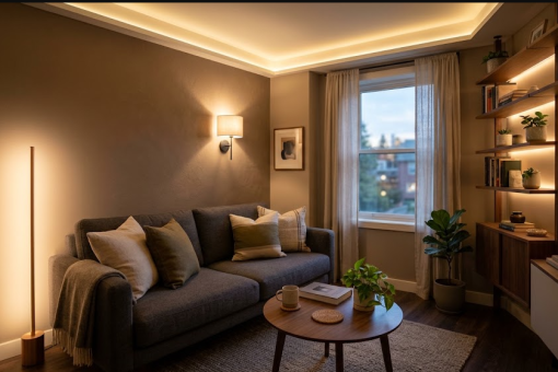 L&rsquo;éclairage indirect, la solution magique pour un petit espace cosy
