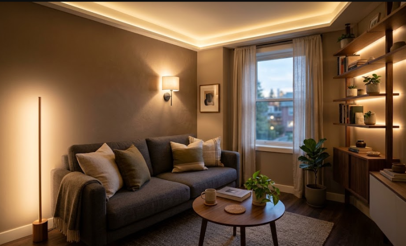 L&rsquo;éclairage indirect, la solution magique pour un petit espace cosy