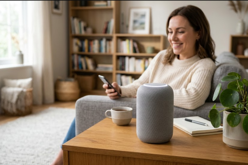 Pilotez votre musique à la voix avec votre enceinte connectée
