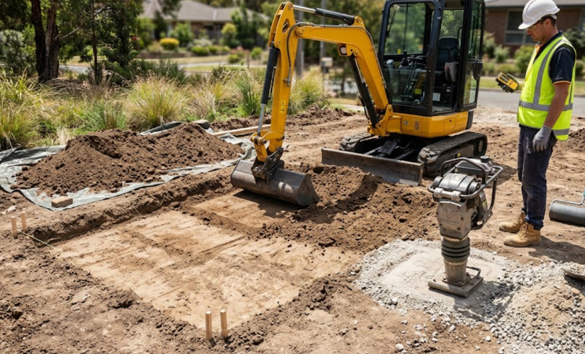 Comment préparer un sol meuble avant d&rsquo;accueillir des aménagements maçonnés ?